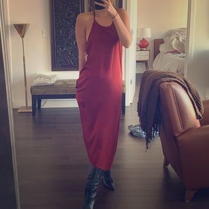 Vintage maroon dress